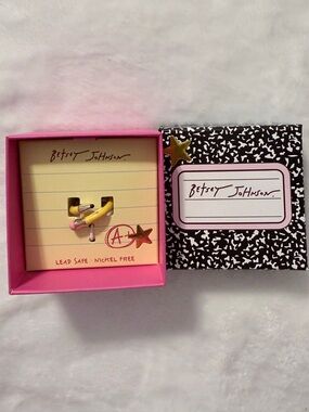 Betsey Johnson Yellow Pencil Adjustable Ring